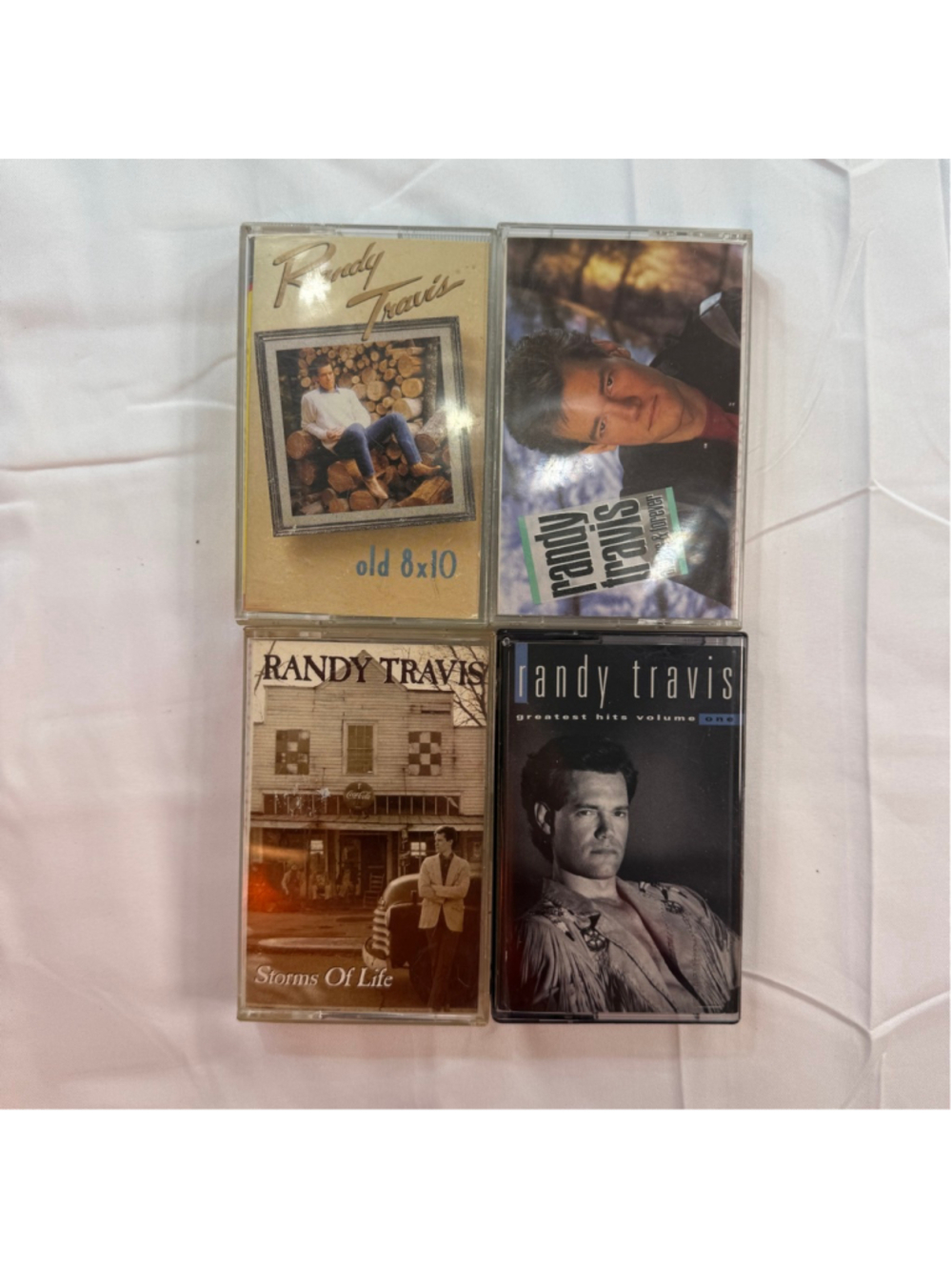 Randy Travis Cassette Tape Lot of 4 Greatest Hits Storms of Life Old 8x10 Always